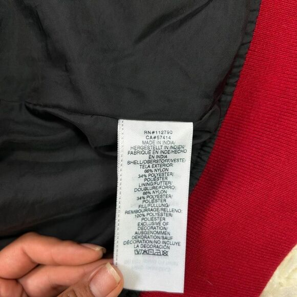 True Religion Black Varsity Jacket with Red and White Details - Picture 5 of 8